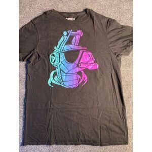 Fortnite Llama Tee Shirt Mens Medium Black Graphic Print Short Sleeve‎ Crew Neck